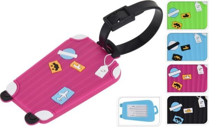 Bagasjelapp Koffert | 4 farger