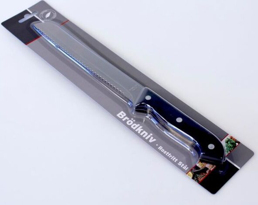 Brødkniv med tagger i rustfritt stål 33 cm | Ergonomisk design