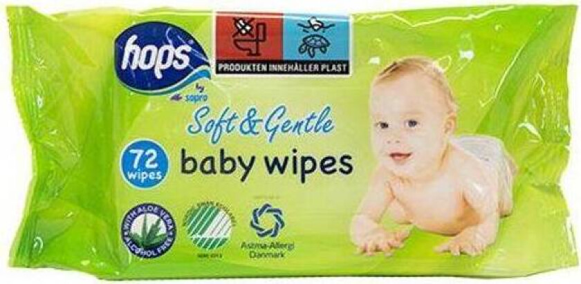 Bilde av Hops Våtservietter Med Aloe Vera 72stk