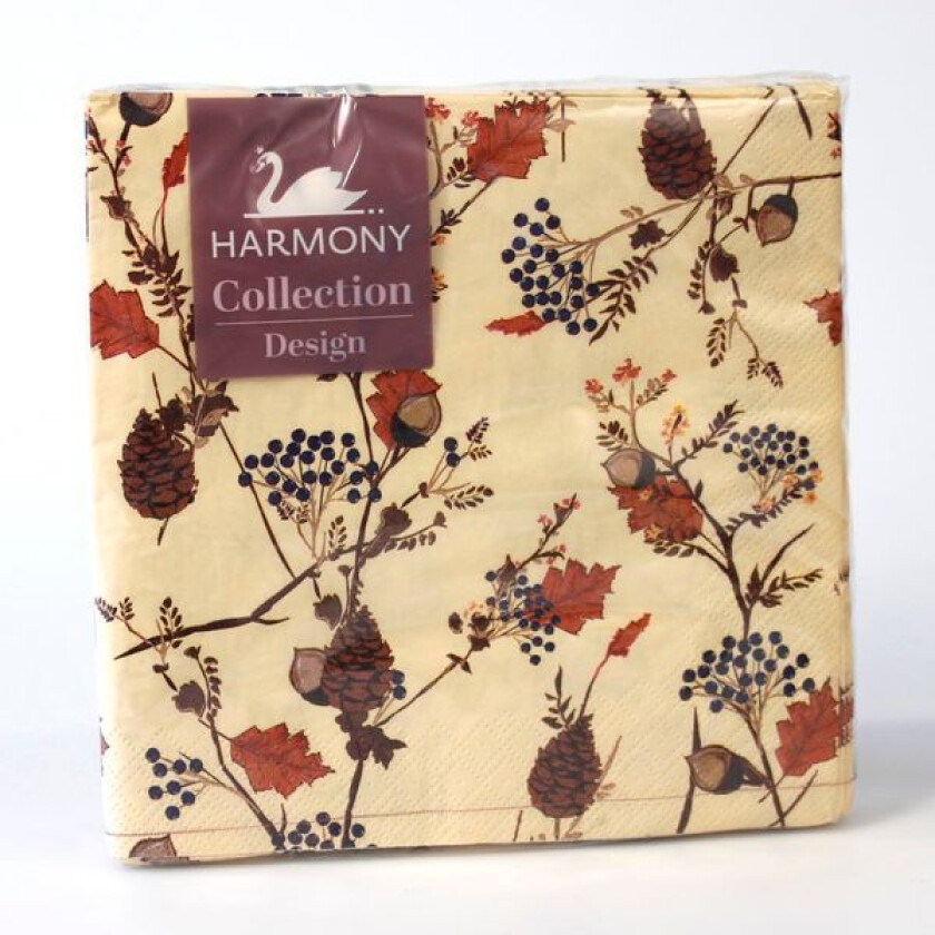 Servietter Høstblomster 20pk 33x33cm