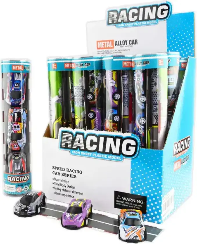 Bilsett med lekematte 5 deler | Pull-back biler