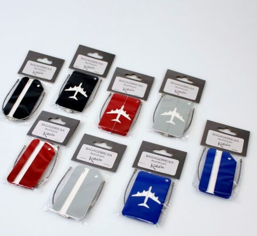 Bilde av Bagasjelapp Metall | Flere farger