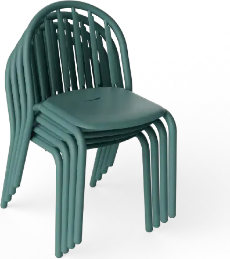 Hagestol Fred's chair set dark sage (4 pcs)