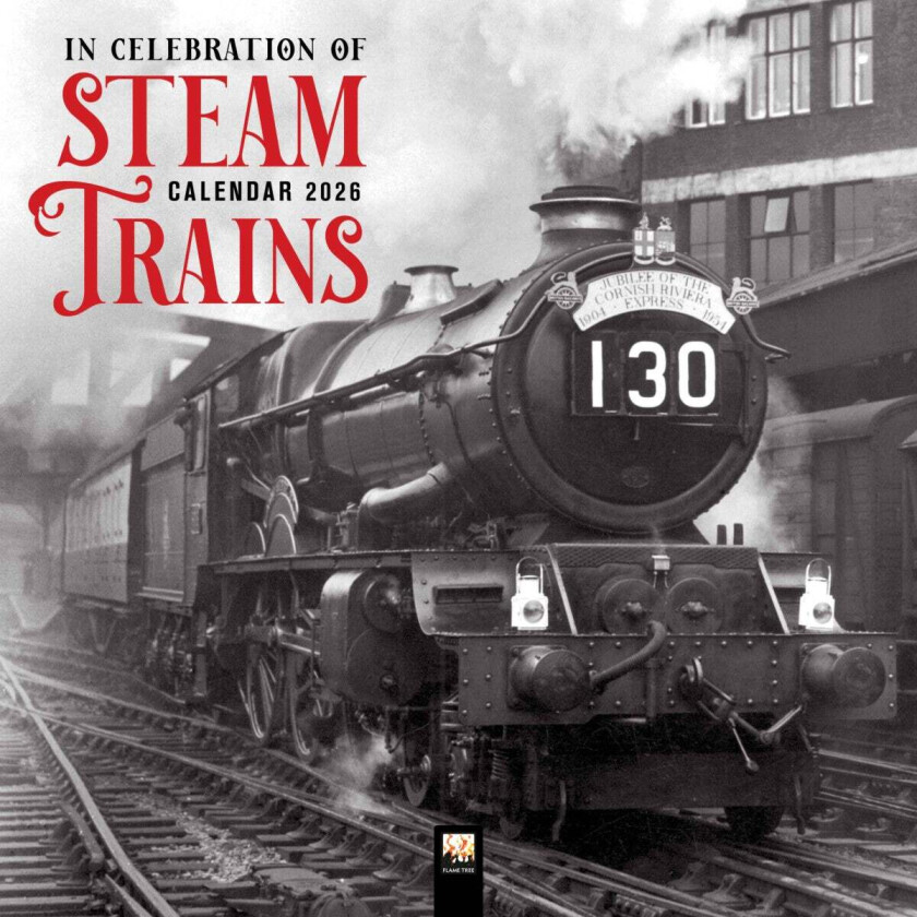 Steam Trains Heritage Wall Calendar 2026 (Art Calendar)