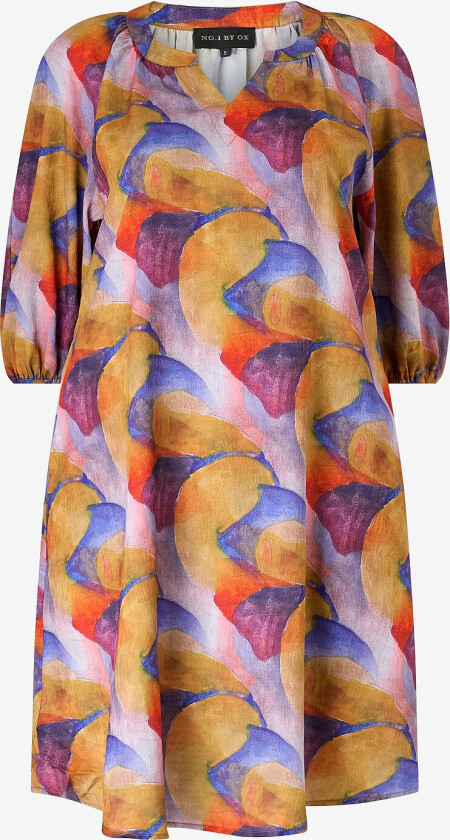 Kjole w Wrinkles - Flerfarget