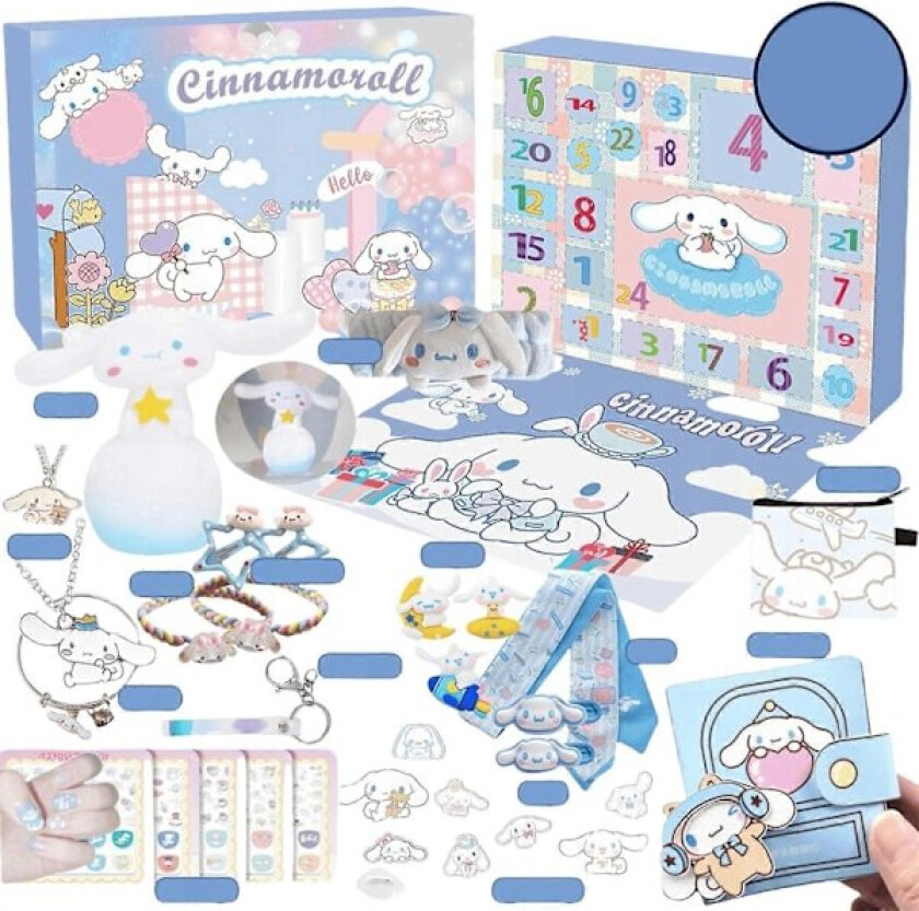 Adventskalender Leketøysfigurer Sanrio Cinnamoroll 28 Deler