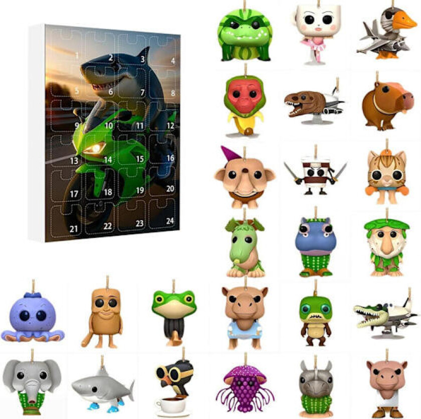 Adventskalender 2025 Tung Tung Tung Sahur, 24-dagers nedtellingskalender, Adventskalenderkolleksjon 2025 Dekorativ gave B