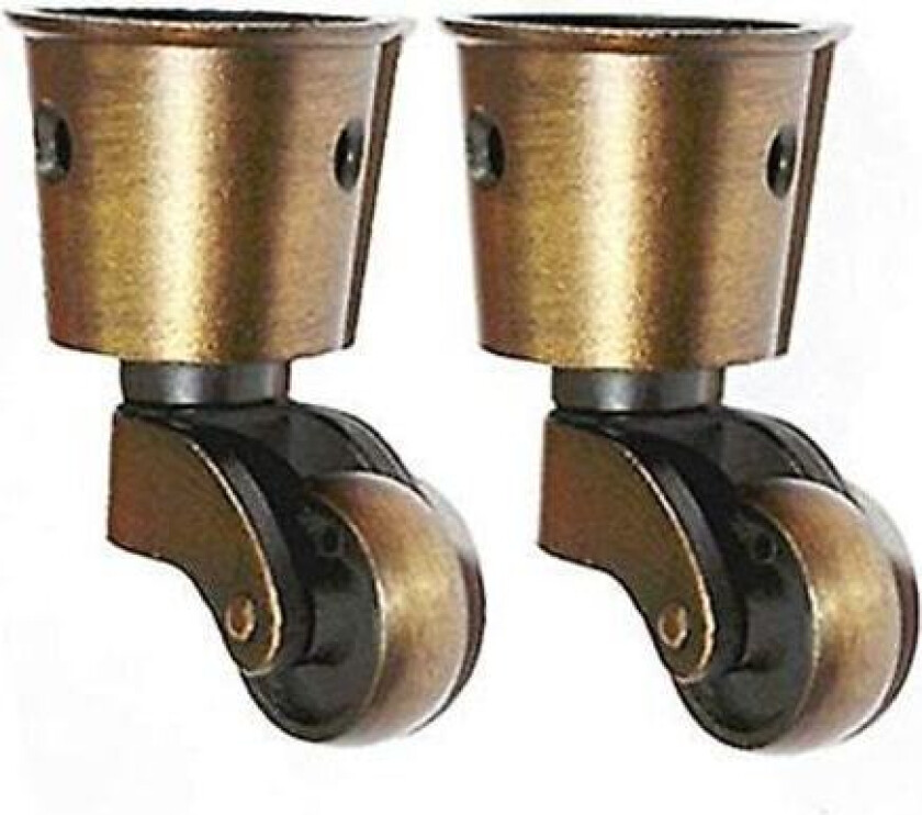 Sett med 2 messinghjul, høy lastekapasitet, universelle møbelhjul (FMY)_YF