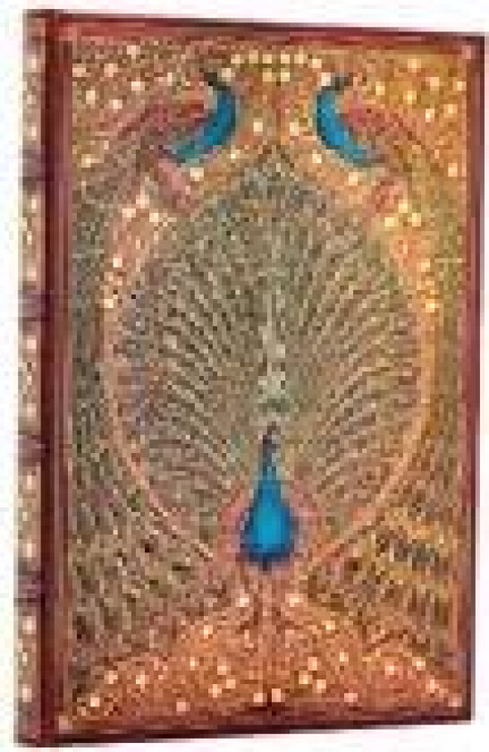 Hafiz’s Peacocks (Sangorski & Sutcliffe) Mini Lined Hardcover Journal (Elastic Band Closure)