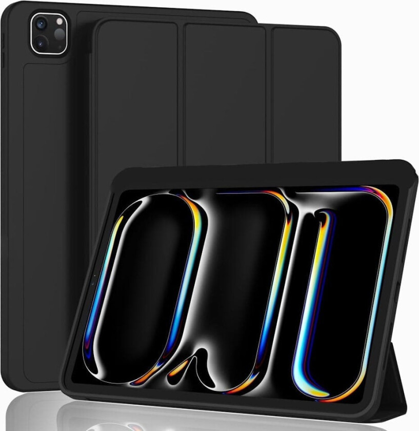 iPad Pro 13 '' tommers svart sammenleggbart deksel