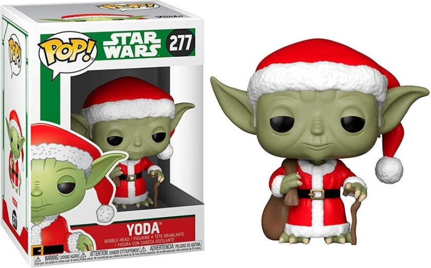 POP figure Star Wars Holiday Santa Yoda