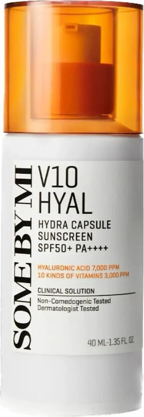 V10 Hyal Hydra Capsule Sunscreen Spf50+ Pa++++ Solkrem Ansikt White Some By Mi