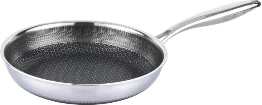 Stekepanne i rustfritt stål med slippbelegg, 28 cm, induksjonssikker