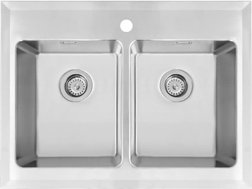 Kjøkkenvask Nordic Tech Nordic Opal 8-600 Heldekkende med Dobbelvask