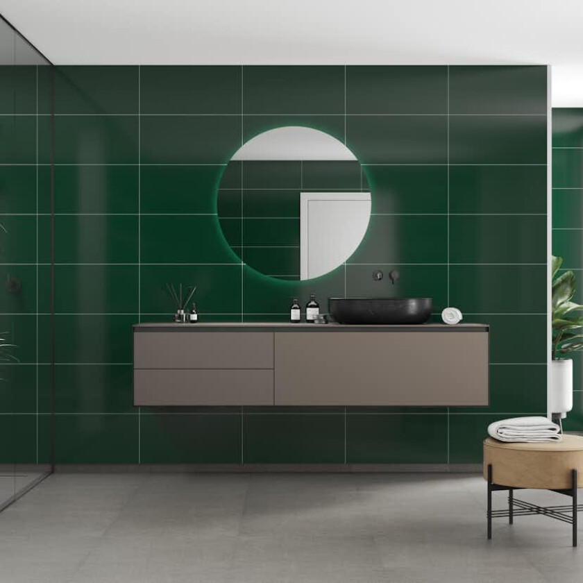 Baderomspanel Fibo 5231-M6030 Bottle Green