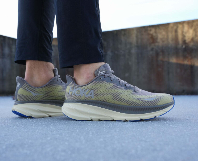 Clifton 9 GTX Herre Gravel/Eggshell 42