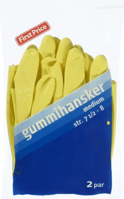 Gummihansker M 2par