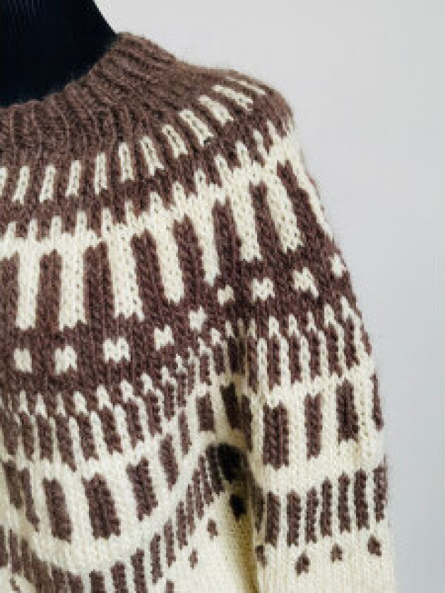 Snowdrop Wool Sweater av Rito Krea - Genser Strikkeoppskrift str. S-XL - X-Large