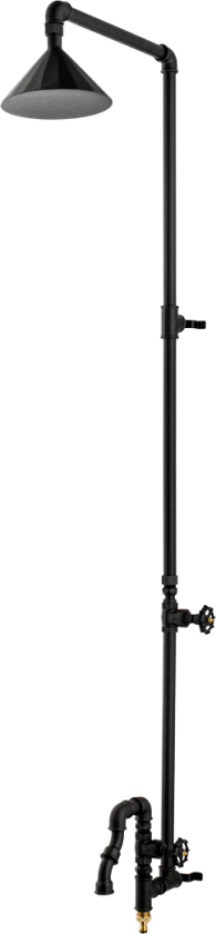 Garden Veggfast Utedusj Svart