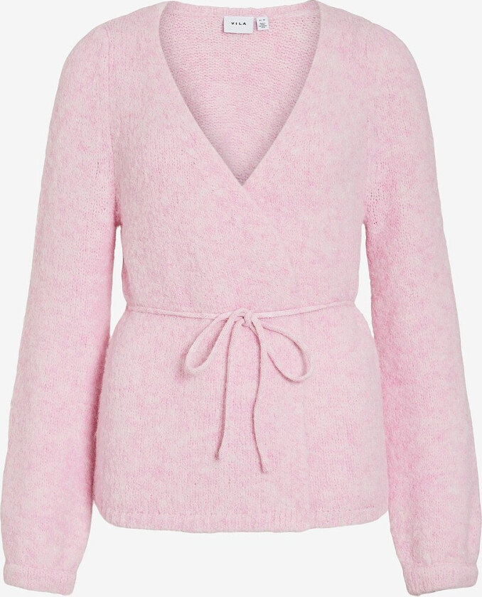 Kardigan viBows L/s Wrap Knit - Rosa
