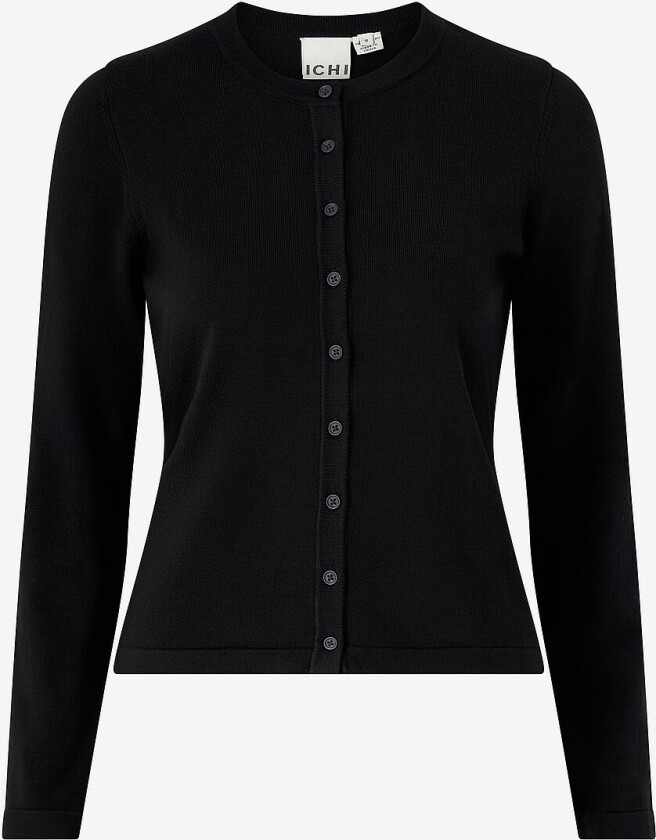 Kardigan ihLuls O-neck - Svart
