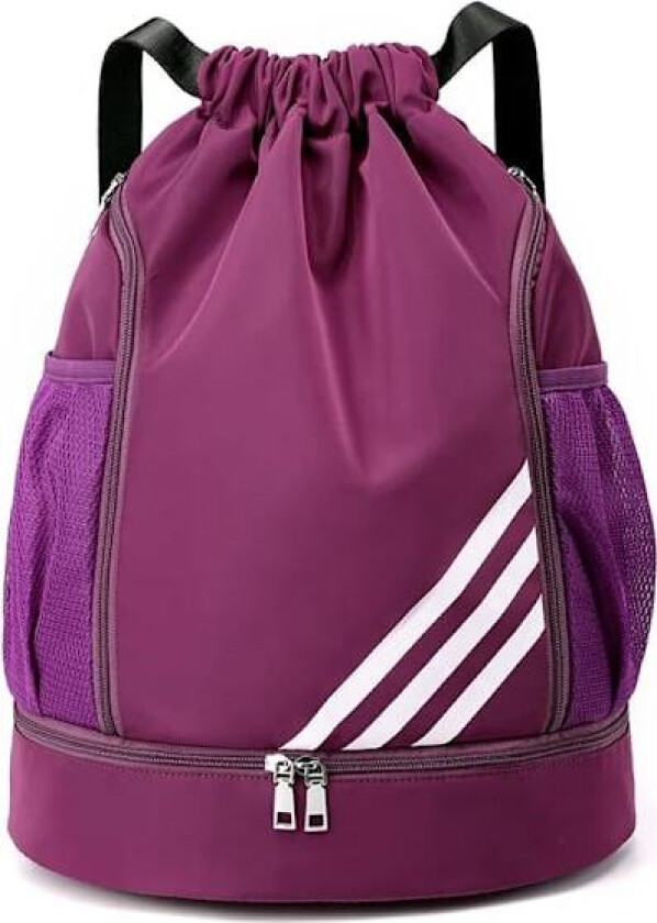 Ny Gym Sports Bag Dame Glidelås Bolsas Lilla