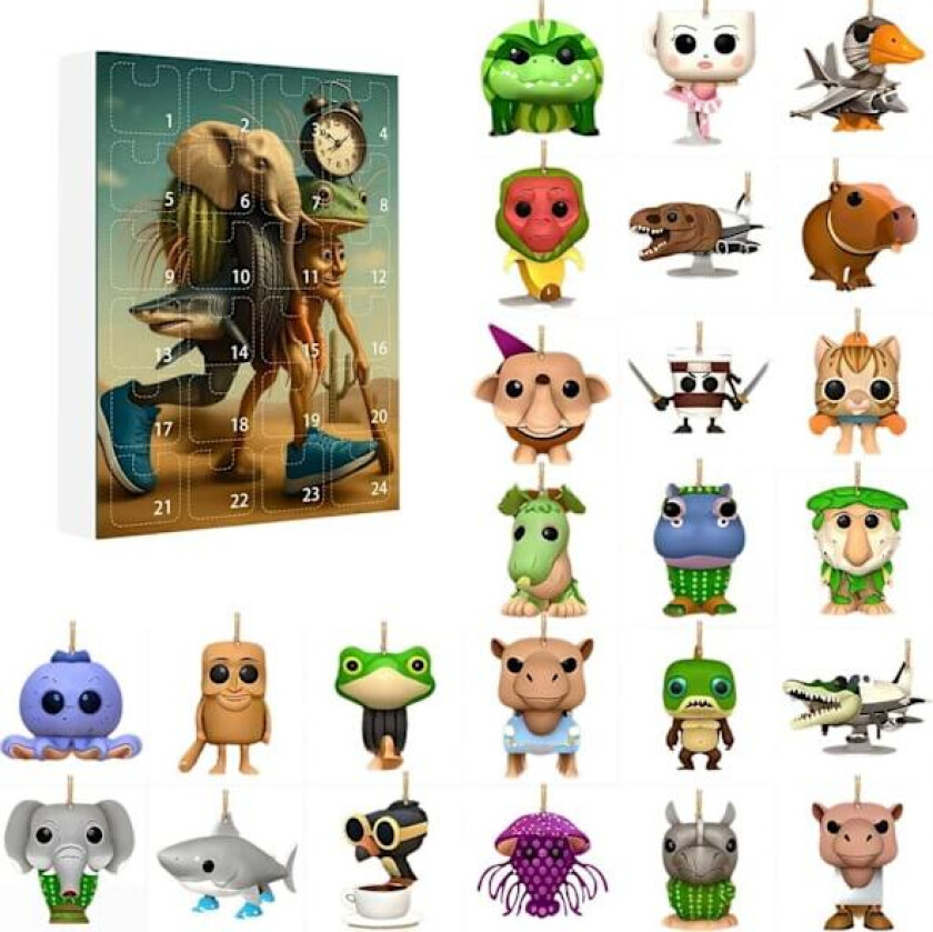 Adventskalender 2025 Tung Tung Tung Sahur, 24-dagers nedtellingskalender, Adventskalenderkolleksjon 2025 Dekorativ gave D