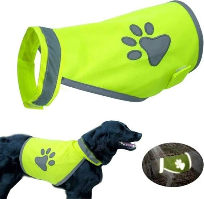 Refleksvest for Hund / Refleks - Flere størrelser GreenYellow M