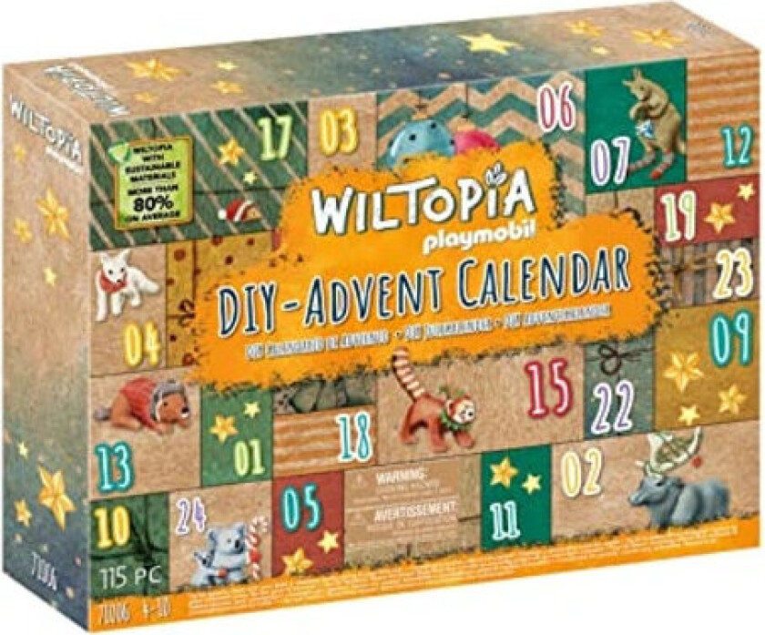 DIY Adventskalender Dyreverden Reise 2023 med 24 Overraskelser for Individuell Design og Egen Fylling{hw} 1