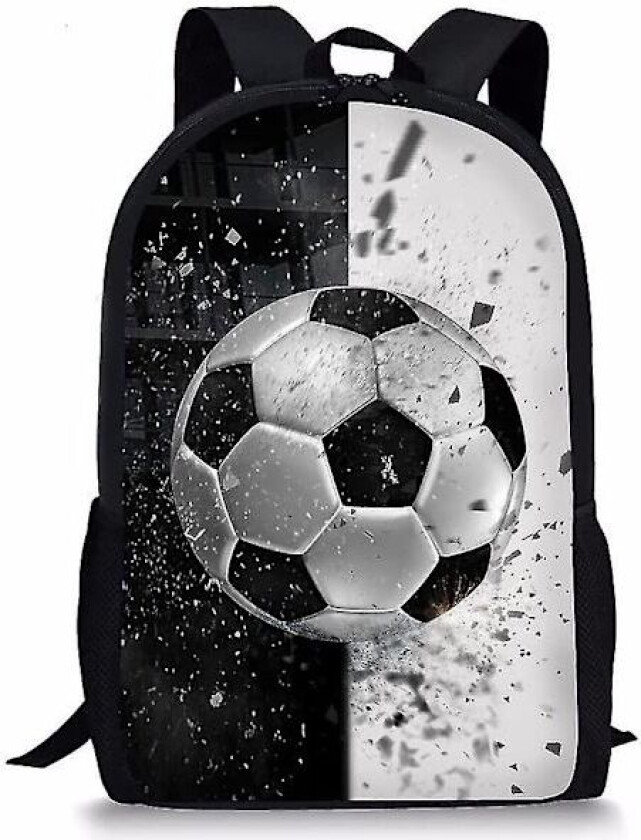 Fotball Ryggsekk Barn Skole Ryggsekk Fotballmønster Bokvesker