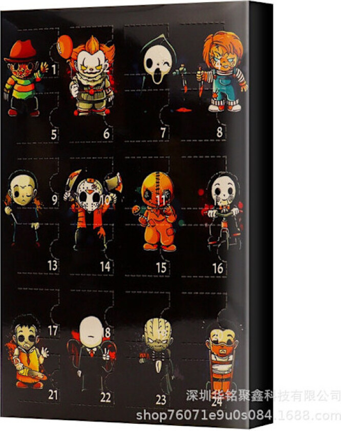 Adventskalender 2025 24 Nedtelling til Halloween Populær Kalender Blindboks Halloween Overraskelse Morsom Gave