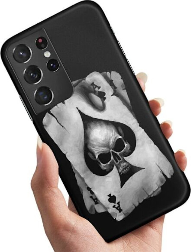 Samsung Galaxy S21 Ultra - Deksel/Mobildeksel Dødningehode Kortstokk