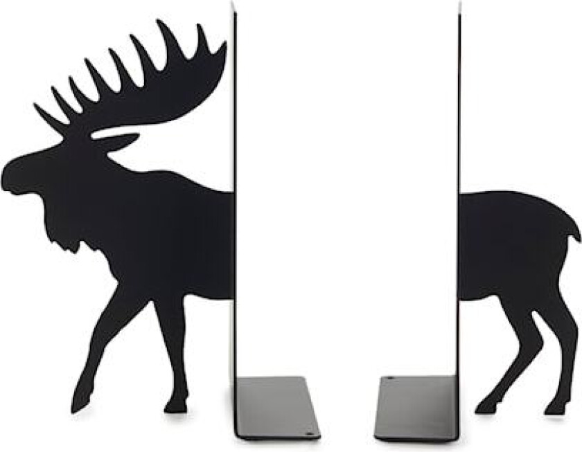 Bookend Moose Black Metal Balvi