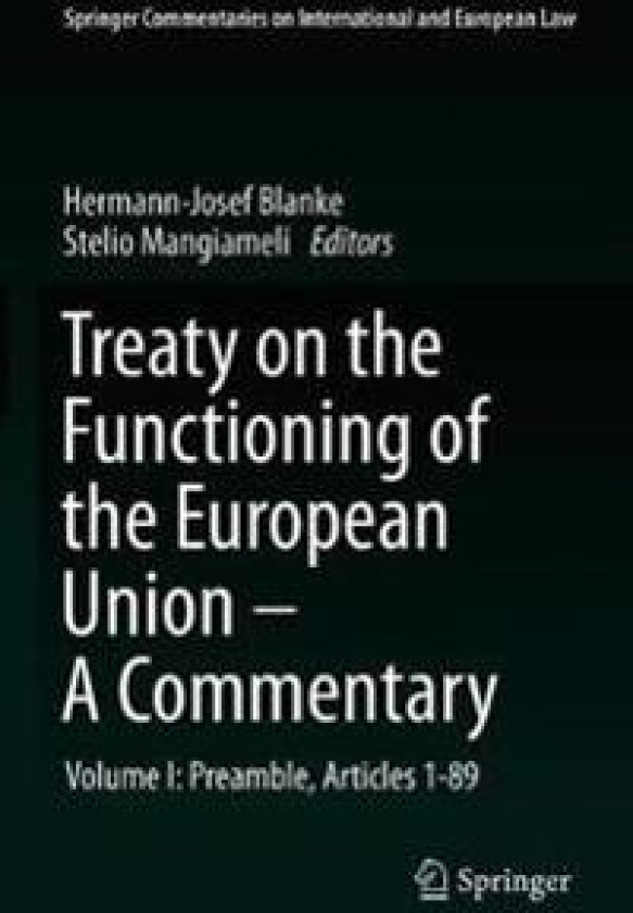 Bilde av Treaty on the Functioning of the European Union - A Commentary