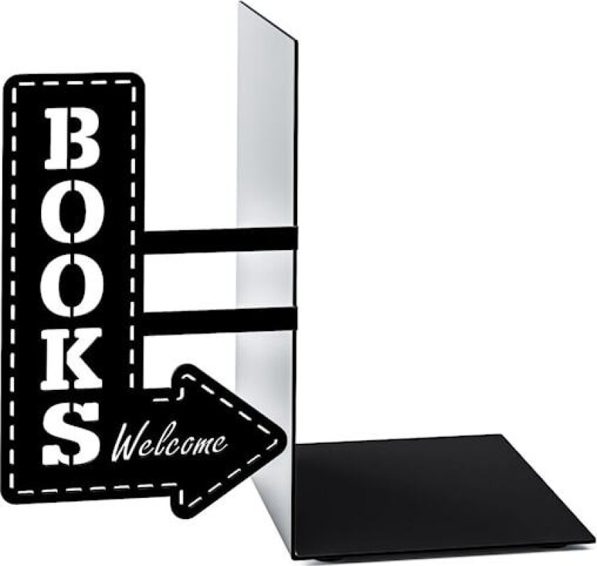 Bookend Bookshop Svart Metall Balvi