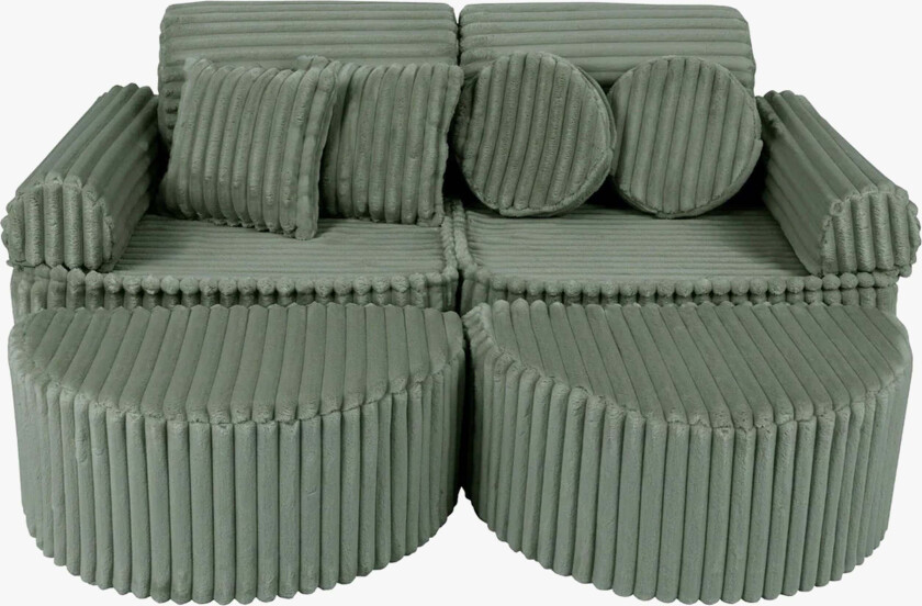 Churros Sofa Max, Olive Sage Green - Sittemøbler - Polyester