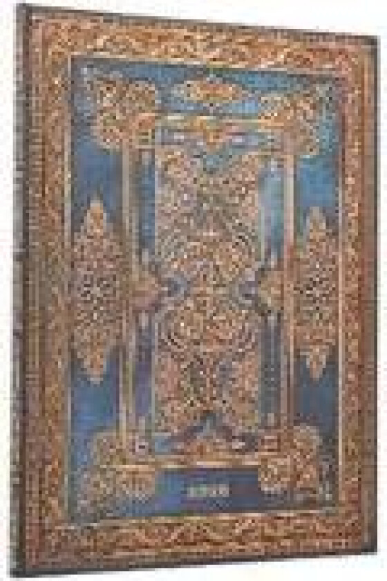 2026 Blue Luxe (Luxe Design) Grande 12-month Vertical Hardcover Flexi Dayplanner 2026 (Elastic Band Closure)