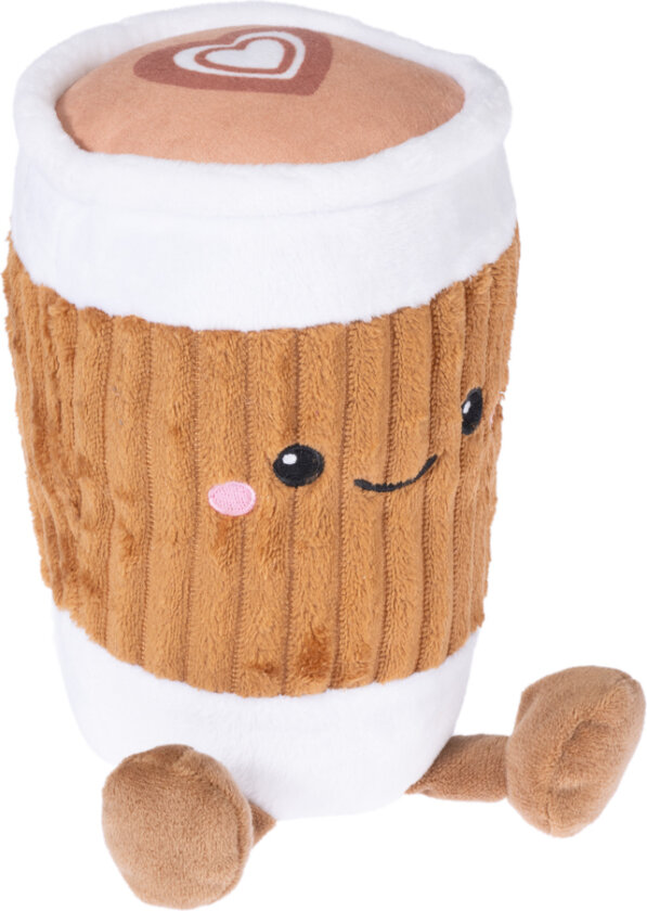 hundeleketøy Happy Frappuccino, brun - L 20 x B 12 x H 12 cm
