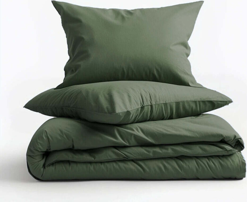 Bilde av Soft Cotton Sengesett Mørk Grønn