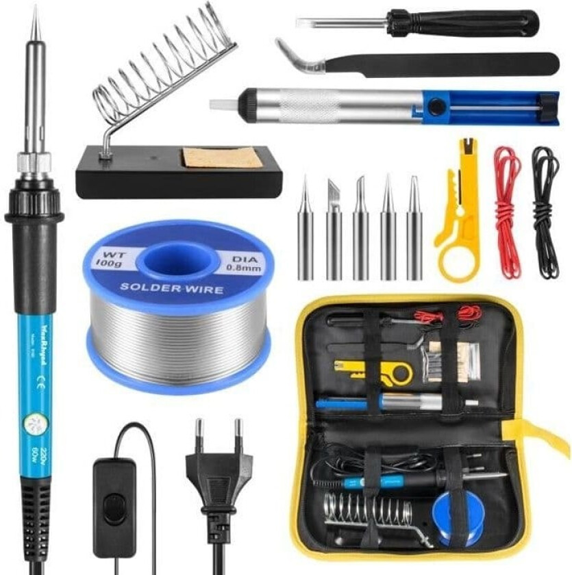 Loddebolt - WaxRhyed - 60W - Justerbar temperatur - Avloddepumpe - 15 i 1