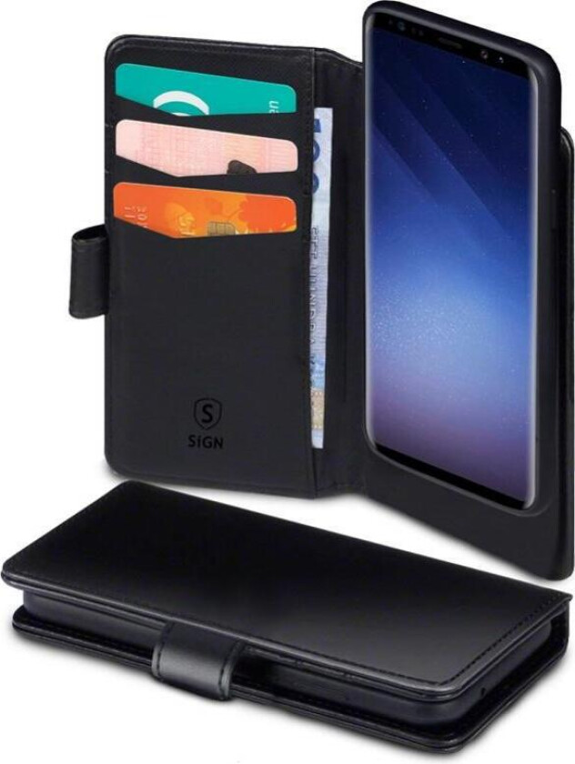 SiGN Lommeboketui 2-in-1 for Samsung Galaxy S21 Plus - Svart