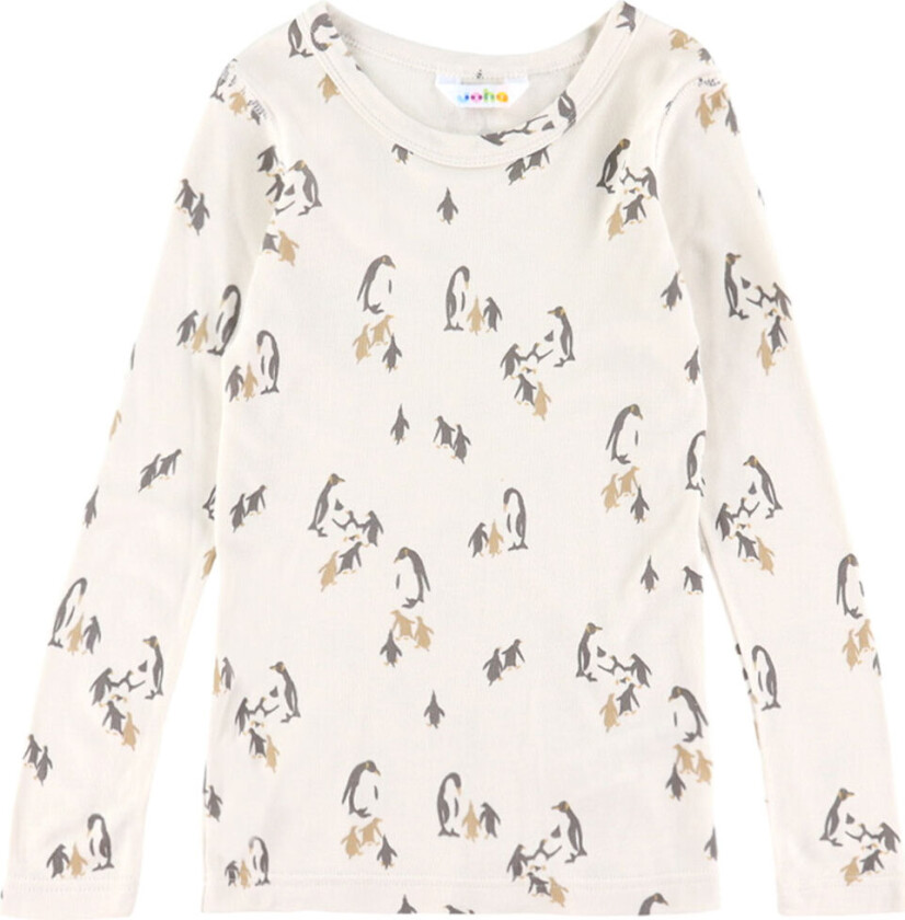 Genser - Bambus - Lys Beige m. Trykk - - 110 - Genser