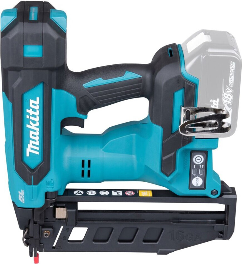 Dykkertpistol Dbn601zj 18v 1,6mm 19-64mm