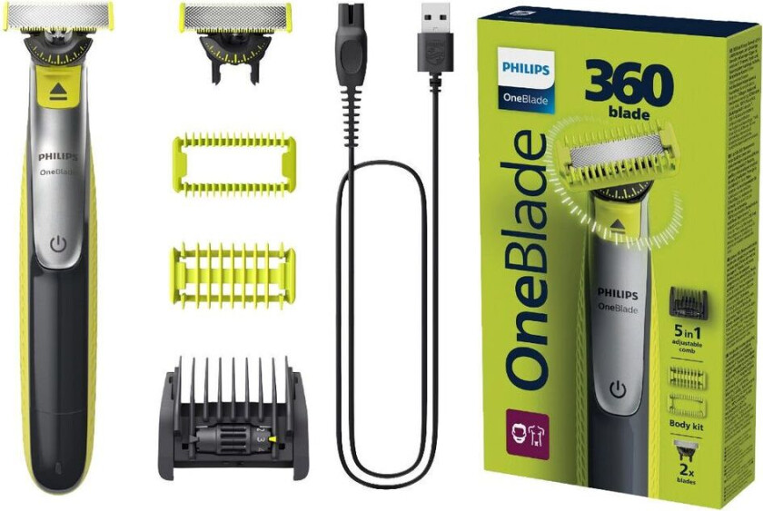 Bilde av OneBlade 360 skjegg- og kroppstrimmer QP2834/23