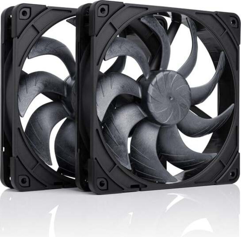 NF-A14x25 G2 PWM Sx2-PP chromax.black - Kabinettvifte - 140mm - Svart