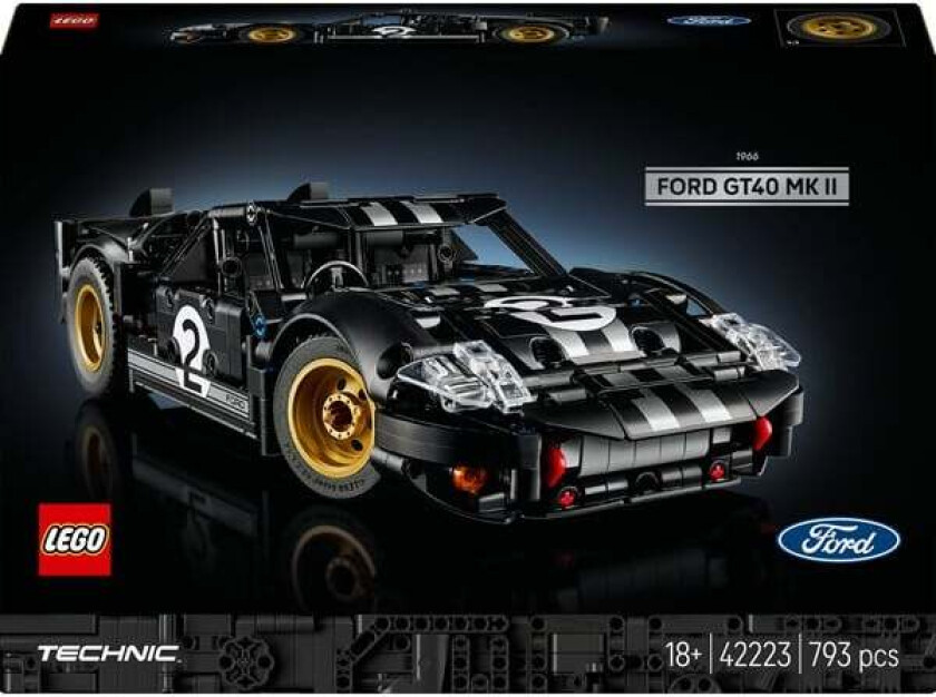 Technic 42223 1966 Ford GT40 MKII-racerbil