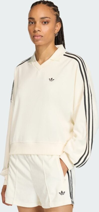 TERRY TOWEL V NECK LONG SLEEVES Poloskjorte