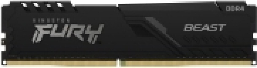 Kingston FURY Beast - DDR4 - sett - 8 GB: 2 x 4 GB - DIMM 288-pin - 2666 MT/s / PC4-21300 - CL16 - 1.2 V - ikke-bufret - ikke-ECC - svart