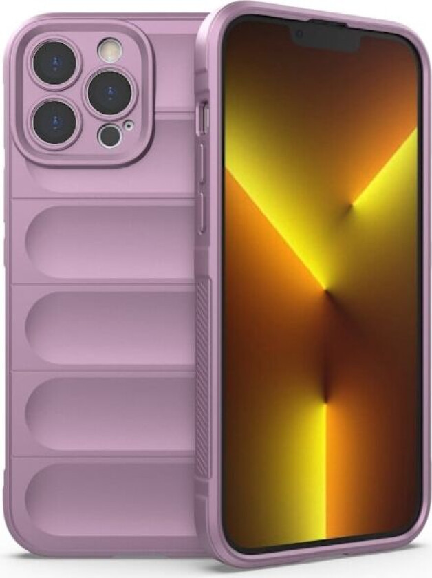 Deksel med mykt grep for iPhone 13 Pro Max - Lyselilla