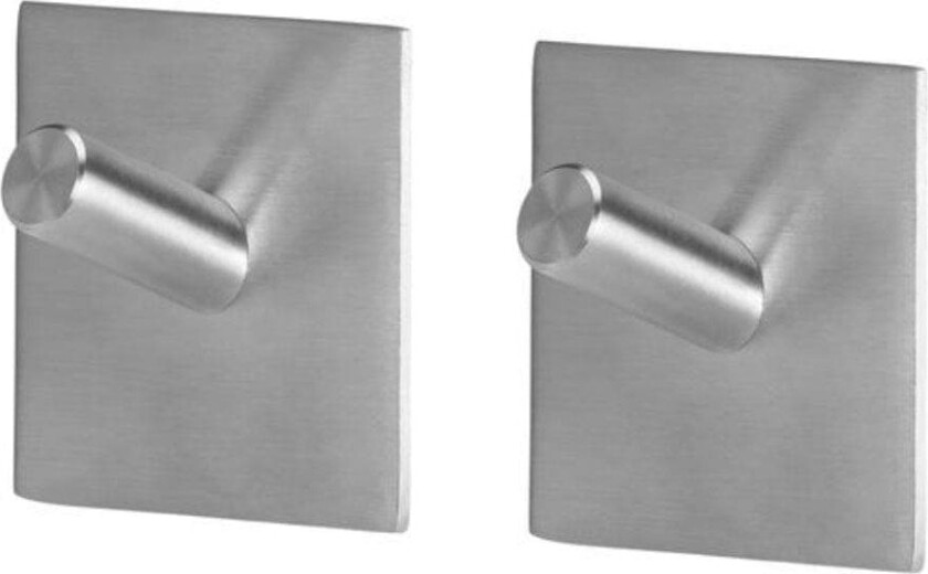 Square Enkel Krok 2 pk Selvklebende Matt Krom